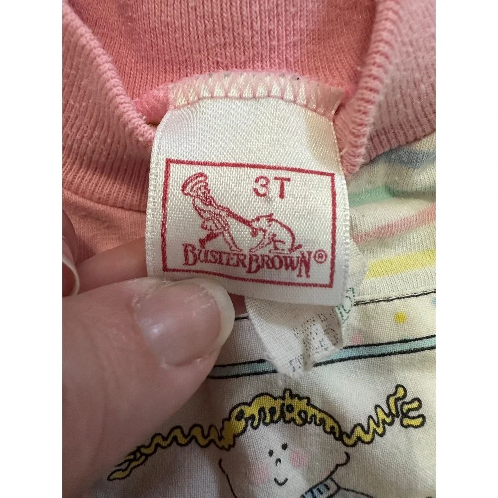 vtg buster brown‎ striped shirt with children 3T